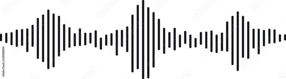 Audio technology, music sound waves vector icon illustration. Sound waves vector illustration Audio technology, music sound waves vector icon illustration. Sound waves vector illustration