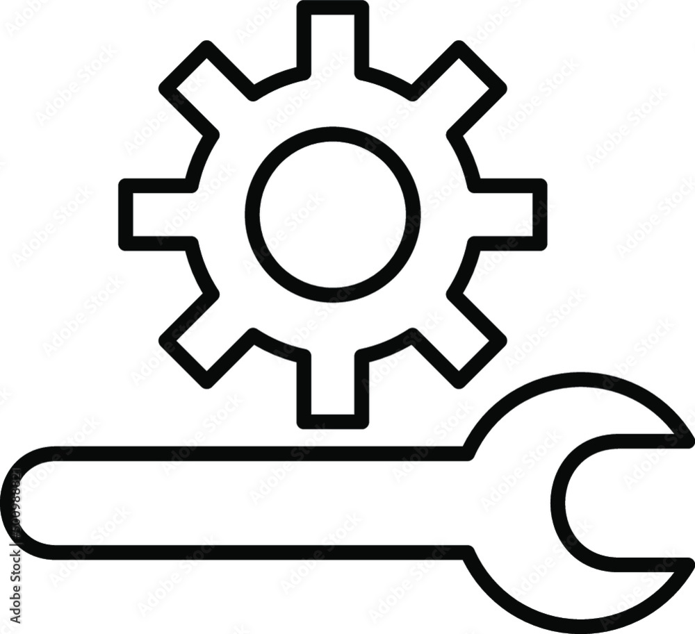 Unique Line Black Icon