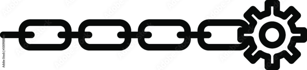 Unique Line Black Icon Unique Line Black Icon