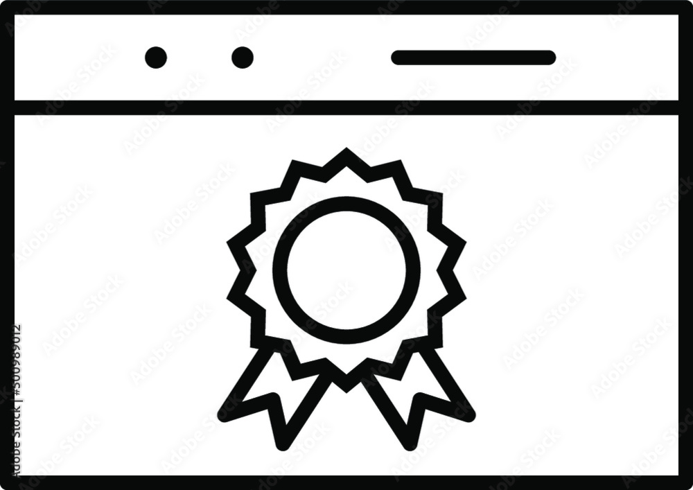 Unique Line Black Icon