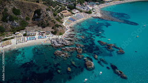 Capo Vaticano  Calabria  Italy . Seaside of the beautiful Southern Italy. Drone photography.