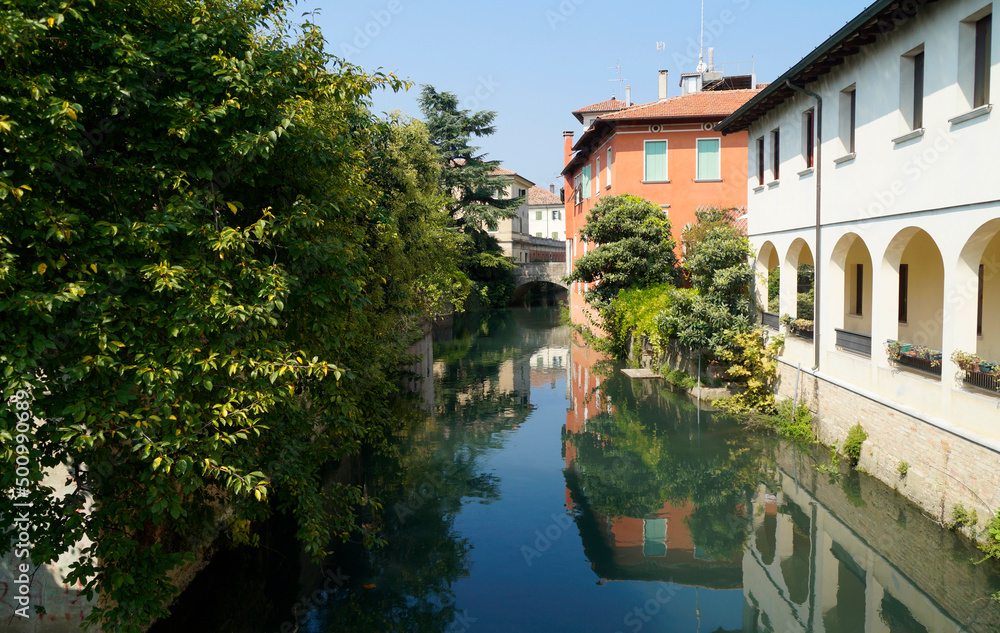 Italian town Portogruaro ( a town and comune in the Metropolitan City of Venice, Veneto, northern Italy)