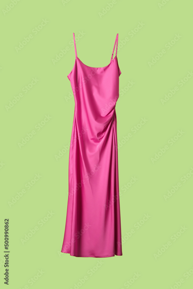 Studio shot of floating long silk camisole dress
Studio shot of floating long silk camisole dress