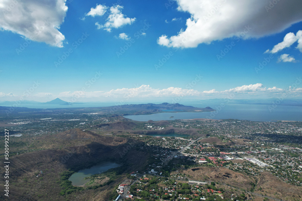Panoramic view of managua city