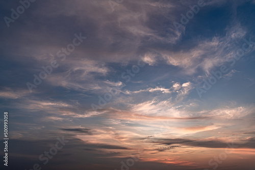 Evening sky over the Indian Ocean © andrey_iv