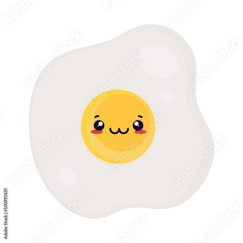 fried egg food kawaii