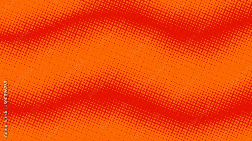 Fun orange and red pop art comics book background with dotted halftone design. Retro superhero backdrop, vector illustration eps10 Fun orange and red pop art comics book background with dotted halftone design. Retro superhero backdrop, vector illustration eps10