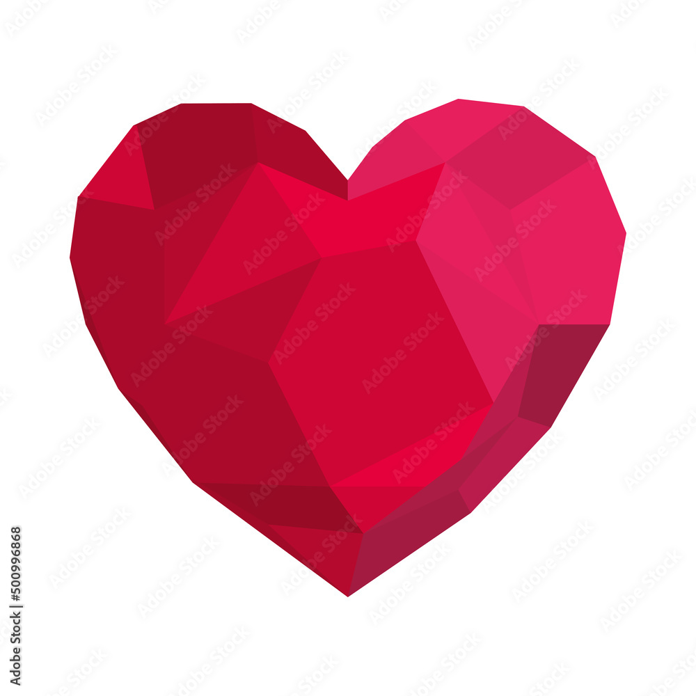 heart low poly heart low poly