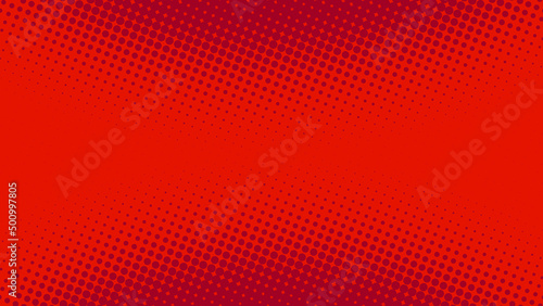 Fotografie, Obraz Superhero pop art background crimson red color in retro comic book style, fun dotted background, vector illustration eps10