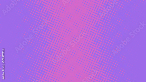 Magenta and purple pop art background in retro comics book style with dotted design, vector illustration eps10.