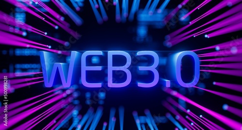 WEB3 next generation world wide web blockchain technology with decentralized information, distributed social network 