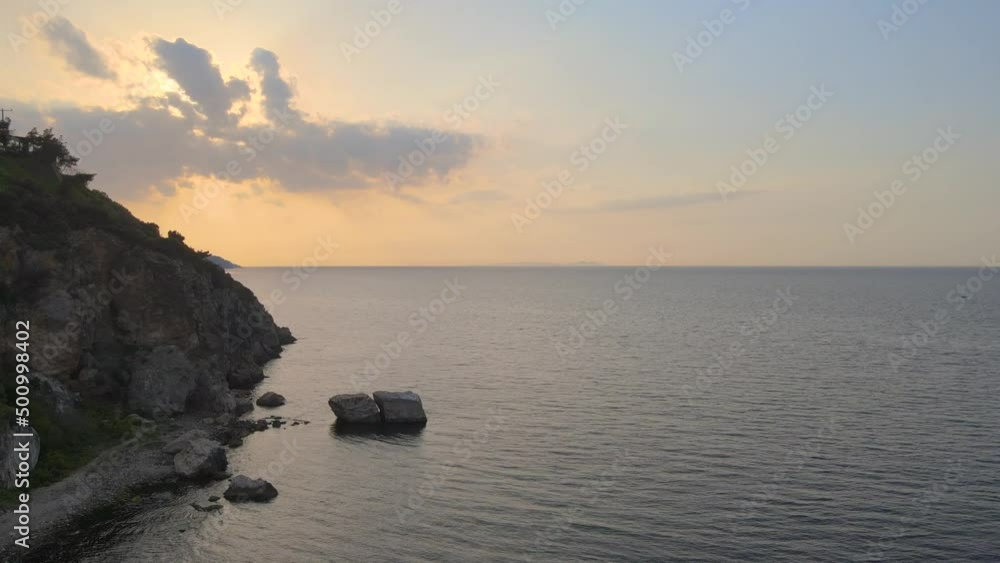 Mudanya shores at the beautiful sunset Mudanya shores at the beautiful sunset