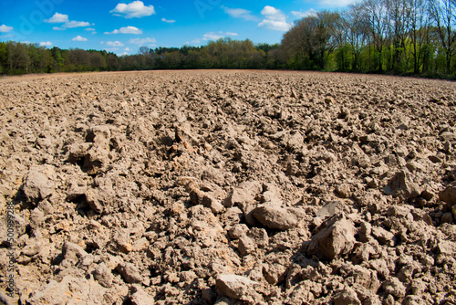 Trockener Boden im Emsland Dry ground in spring