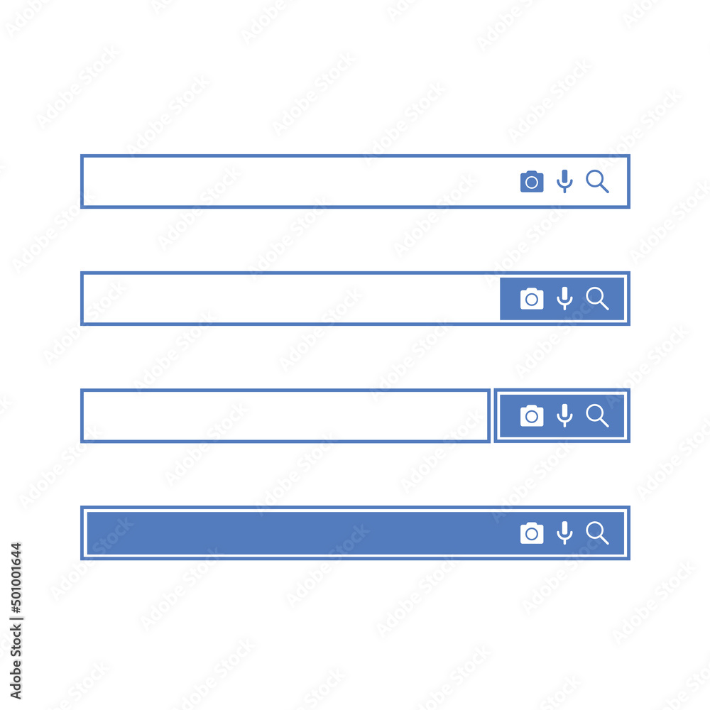 Search bar design element. Search bar for website and user interface, mobile apps. vector illustration. Search address and navigation bar icon. Collection of search form templates for websites Search bar design element. Search bar for website and user interface, mobile apps. vector illustration. Search address and navigation bar icon. Collection of search form templates for websites
