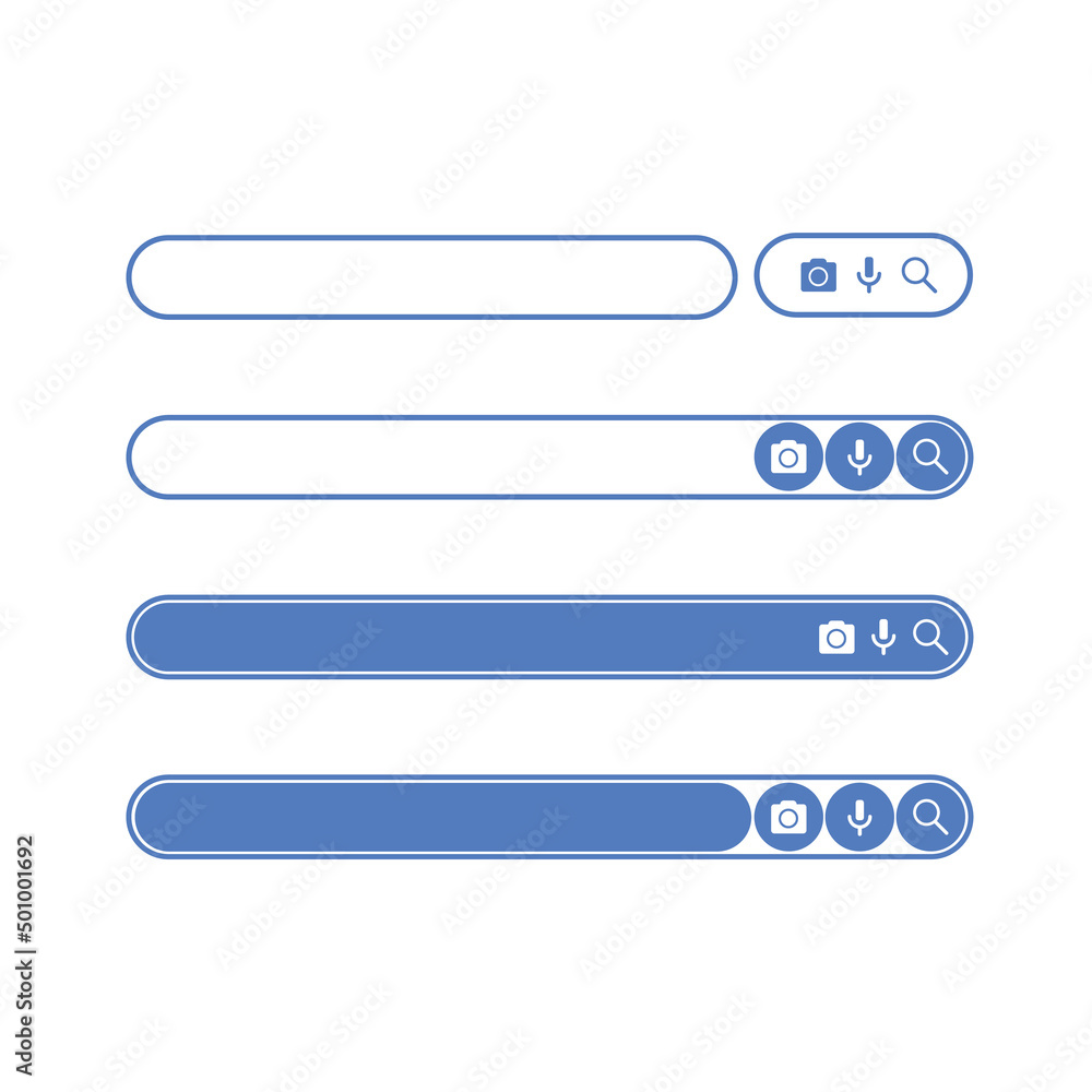 Search bar design element. Search bar for website and user interface, mobile apps. vector illustration. Search address and navigation bar icon. Collection of search form templates for websites Search bar design element. Search bar for website and user interface, mobile apps. vector illustration. Search address and navigation bar icon. Collection of search form templates for websites
