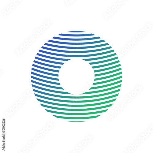 gradation line shape like a circle