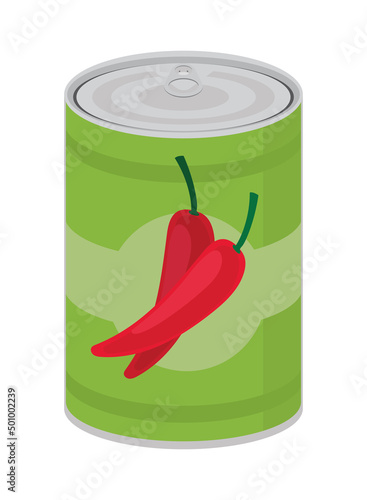canned food chili pepper