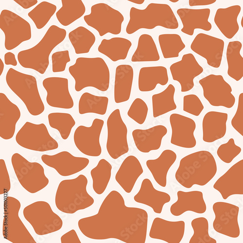 seamless pattern of giraffe skin, wrapping, textile, wallpaper- vector illustration
