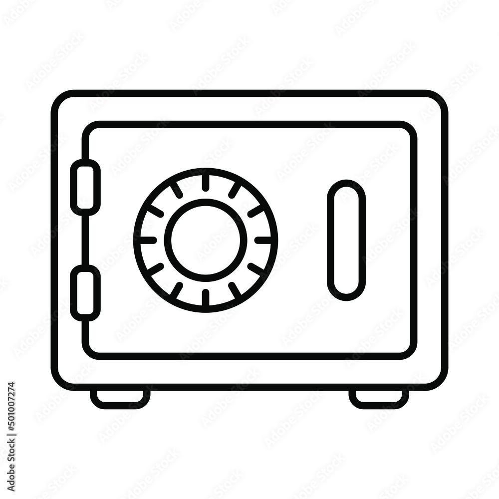 Safe icon. Business and finance icon. Vector isolated illustration Safe icon. Business and finance icon. Vector isolated illustration