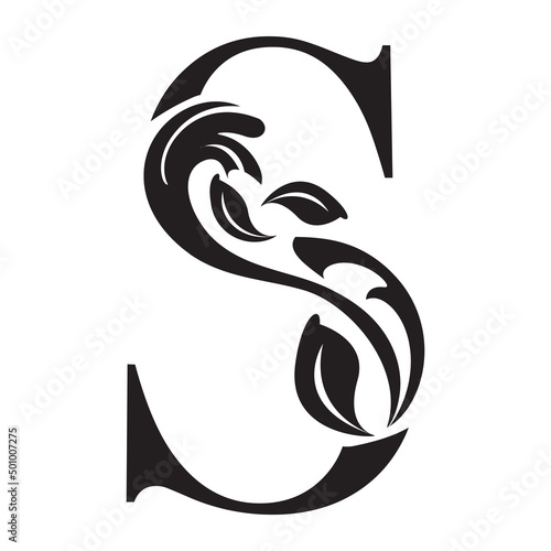 The Letter S in a Fancy Flourish