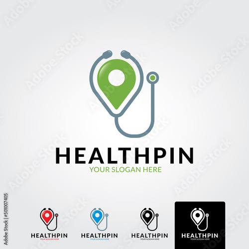 Health logo template - vector