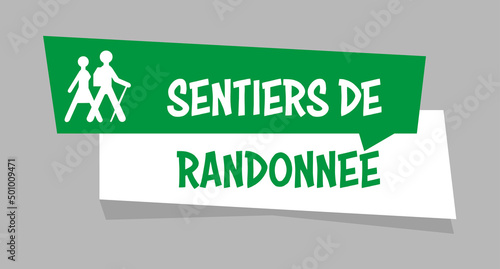 Logo sentiers de randonnée.
