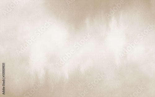 Neutral beige watercolour background. Watercolor texture Hand drawn abstract illustration on white.