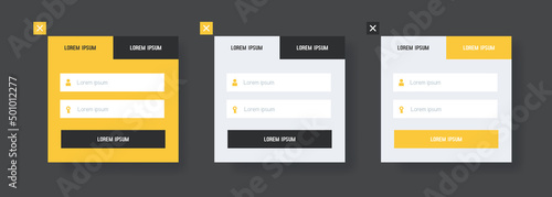 Feedback form. Form template for the user interface of websites, applications, landing pages, etc. Vector illustration isolated on white background.
