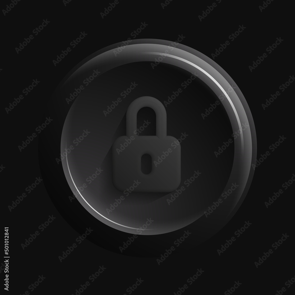 Black Locker Icon. Security Isolated Design Element. Vector illustration Black Locker Icon. Security Isolated Design Element. Vector illustration