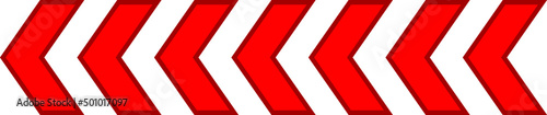 Red left arrow icon for graphs, design, motion symbols on a white background