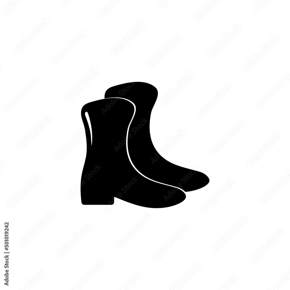 Boots, shoes icon template vector Boots, shoes icon template vector