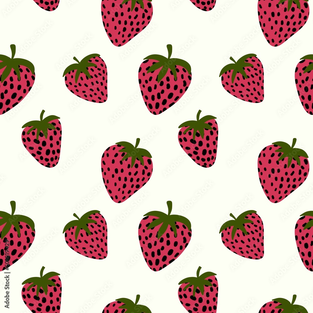 Fruit seamless strawberry pattern for fabrics and textiles and packaging and gifts and cards and linens Fruit seamless strawberry pattern for fabrics and textiles and packaging and gifts and cards and linens