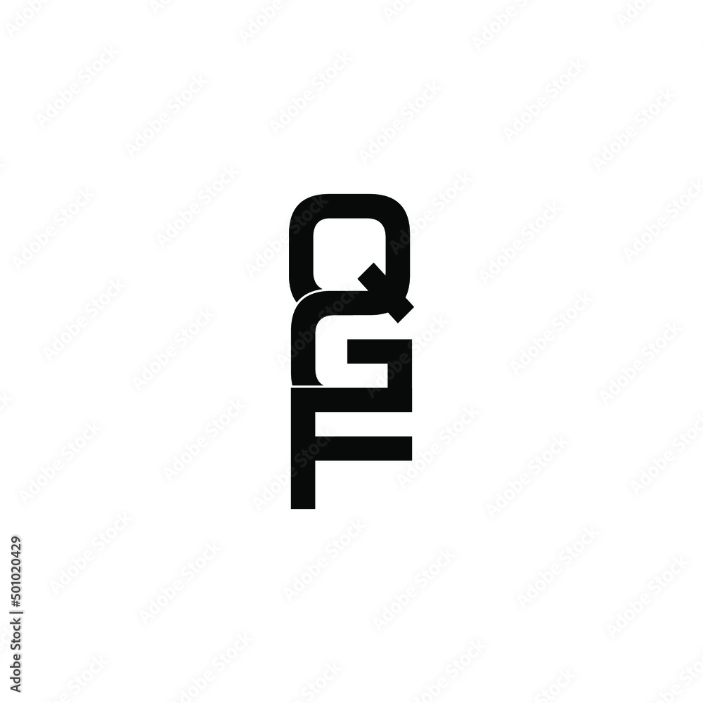 qgf letter original monogram logo design set qgf letter original monogram logo design set