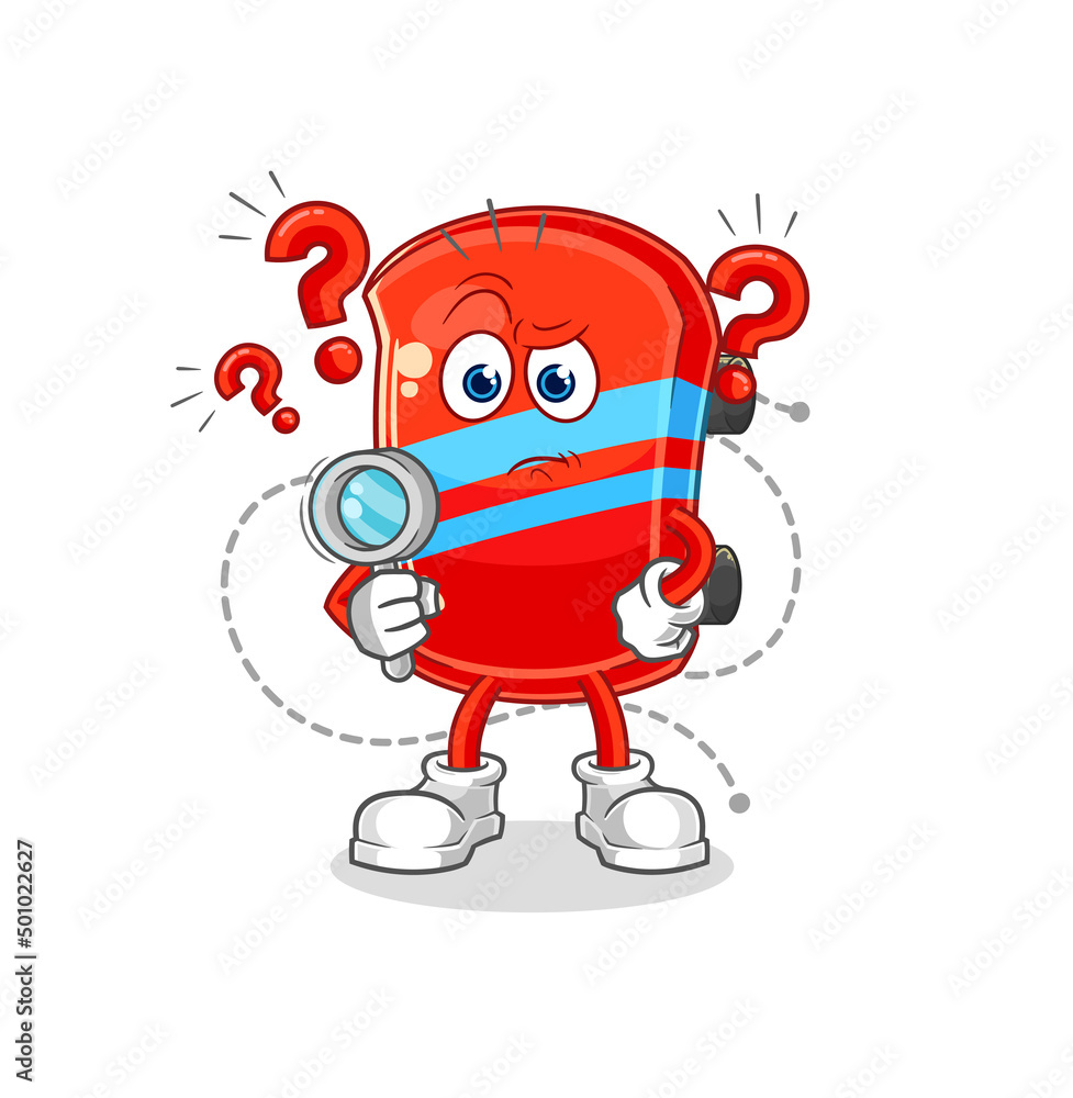 Fototapeta premium skateboard searching illustration. character vector