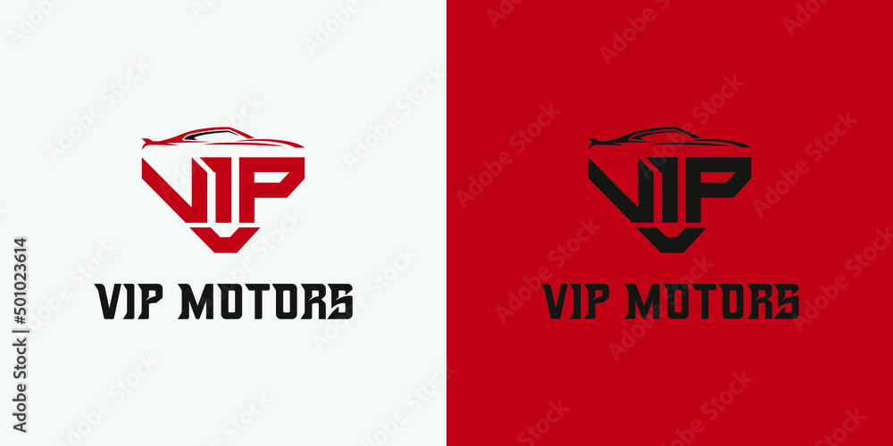 VIP monogram, car, motors letter mark, symbol, technology, security, internet, tech logo design VIP monogram, car, motors letter mark, symbol, technology, security, internet, tech logo design