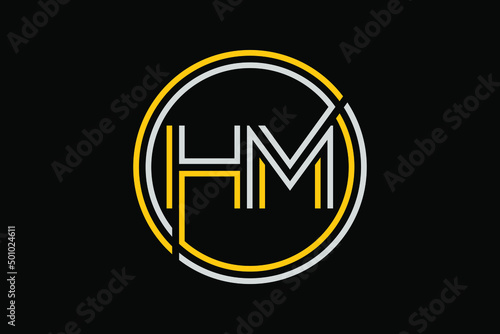 Letter HM concept. Very suitable for symbol, logo, company name, brand name, personal name, icon and many more.