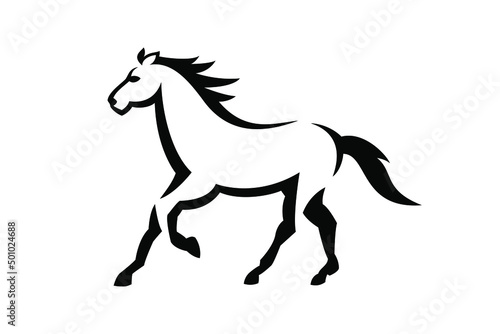 The horse vector concept. Very suitable for symbol  logo  company name  brand name  personal name  icon and many more.