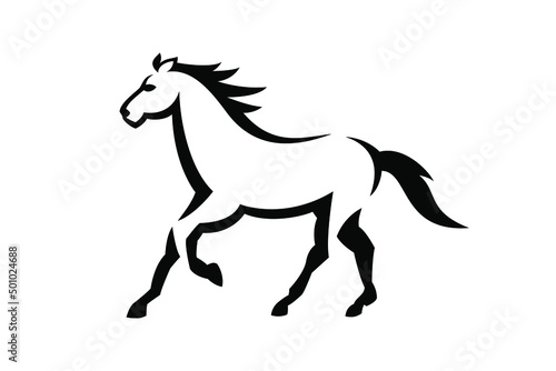 The horse vector concept. Very suitable for symbol, logo, company name, brand name, personal name, icon and many more.