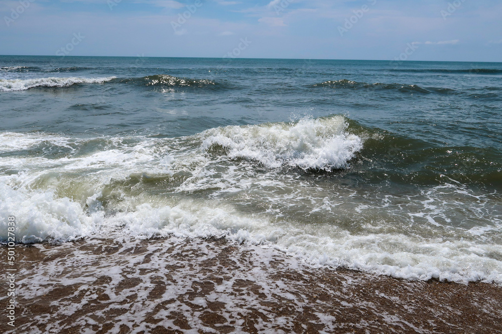 waves on the beach