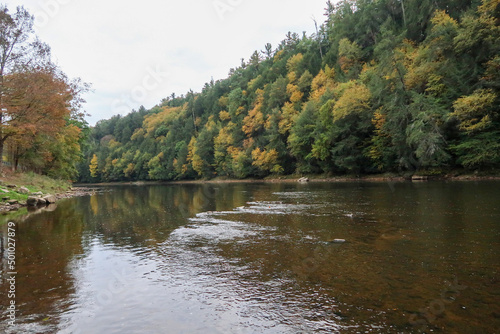 Fototapeta Naklejka Na Ścianę i Meble -  autumn at the river