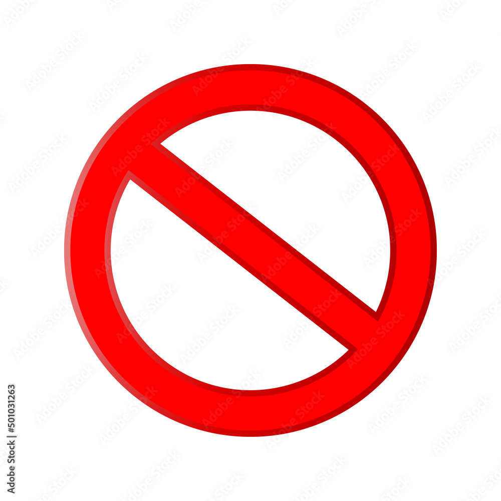 red no stop sign on white background. Sign forbidden. Icon symbol ban. Vector illustration. stock image. red no stop sign on white background. Sign forbidden. Icon symbol ban. Vector illustration. stock image.