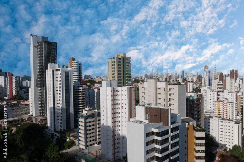 Salvador Bahia Brazil skyline buildings aerial view