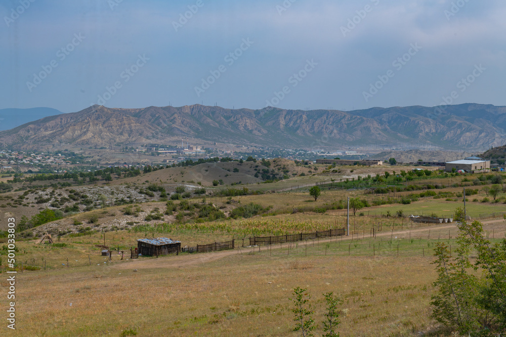beautiful mountains in georgia and greenery in summer beautiful mountains in georgia and greenery in summer