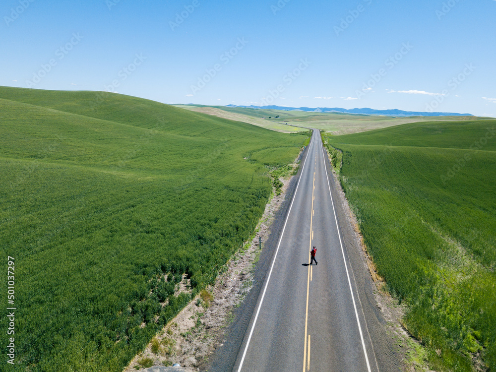 Street and countryside in Washington Street and countryside in Washington