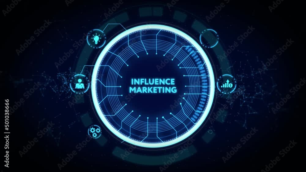 Influencer marketing concept. Business, Technology, Internet and network concept. Influencer marketing concept. Business, Technology, Internet and network concept.