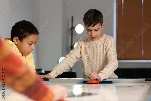 Funny children playing air ...