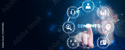 Foto Employee benefits help to get the best human resources
