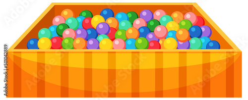 Isolated children ball pool