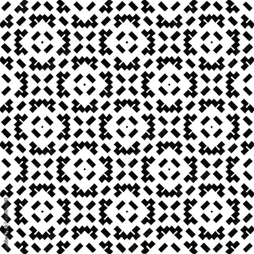 Vector monochrome pattern, Abstract texture for fabric print, card, table cloth, furniture, banner, cover, invitation, decoration, wrapping.seamless repeating pattern.Black and white color.