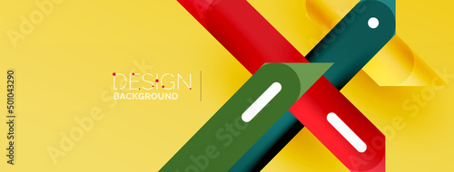 Background overlapping lines. Dynamic lines abstract wallpaper. Straight lines composition vector illustration for wallpaper banner background or landing page